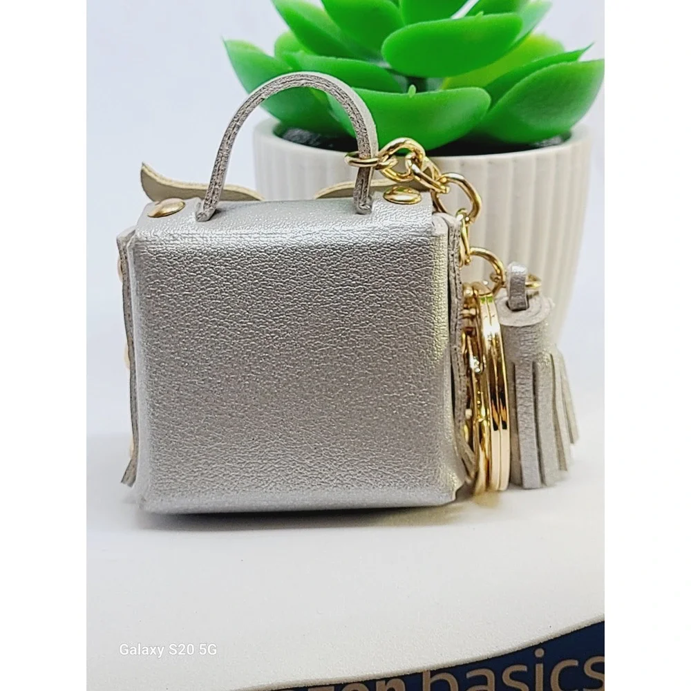Cute Owl Coin Purse Keychain Tassel Mini Bag Charm Silver NEW‎ Women's Home